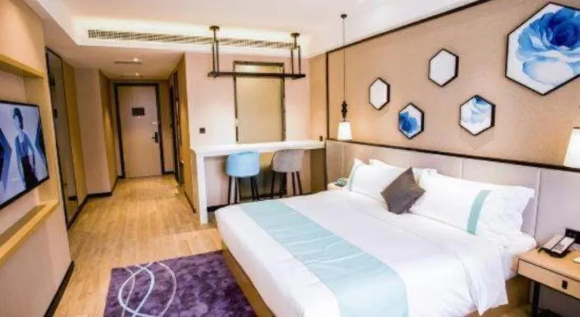 Bed in Xana Lite Hotelle Yan'an Baota Mountain