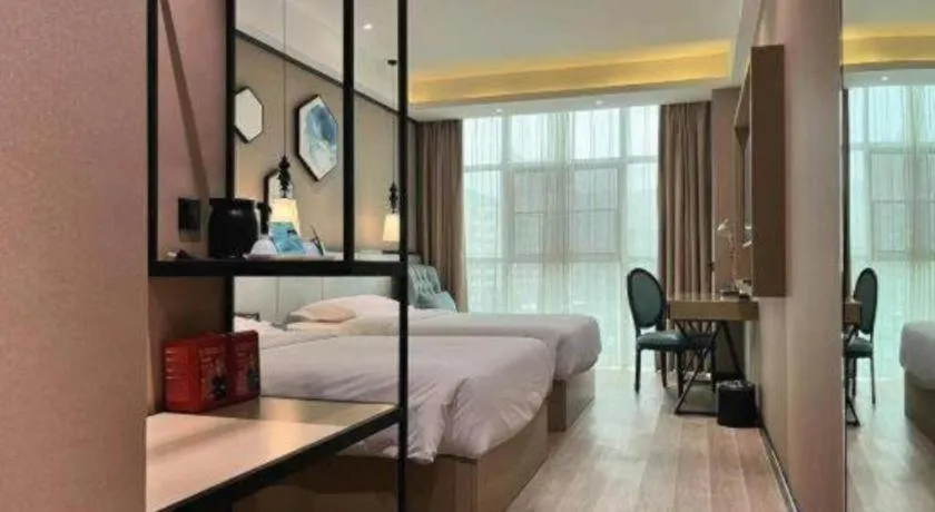 Bed in Xana Lite Hotelle Yan'an Baota Mountain