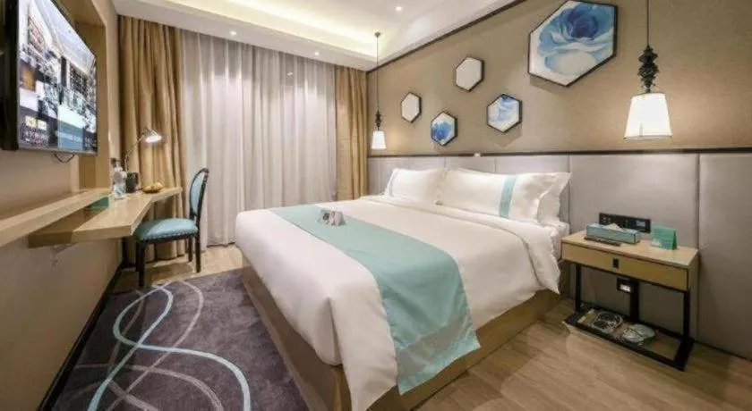 Bed in Xana Lite Hotelle Yan'an Baota Mountain