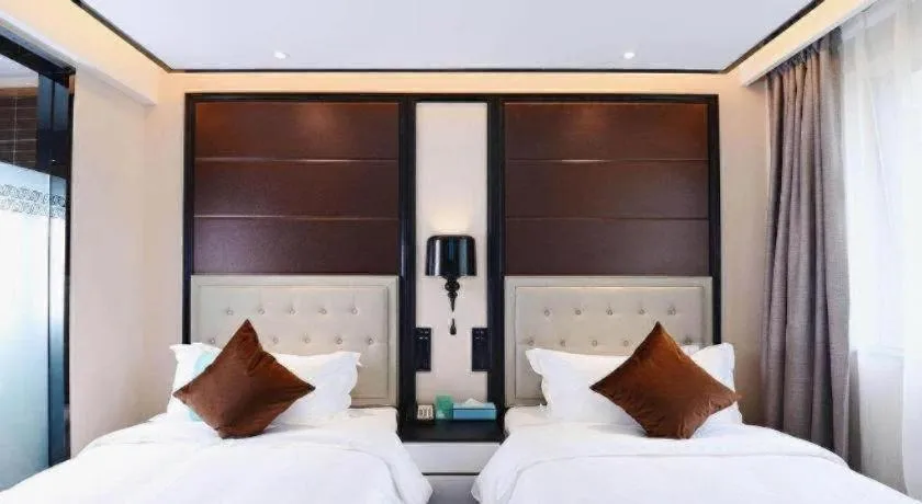 Bed in Xana Hotelle Xi'an Zhonglou, Huimin Street Metro Station