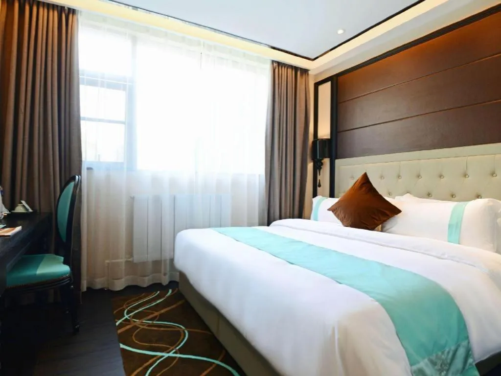 Bed in Xana Hotelle Xi'an Zhonglou, Huimin Street Metro Station