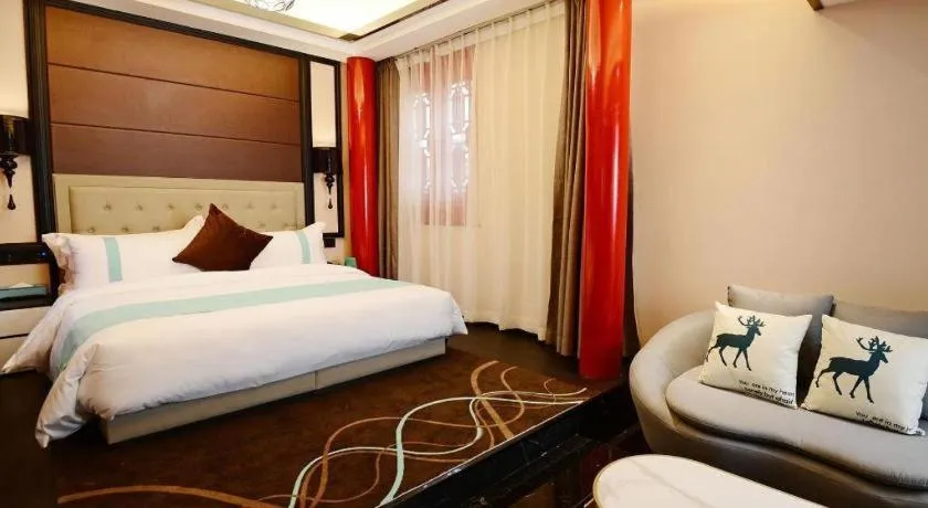 Bed in Xana Hotelle Xi'an Zhonglou, Huimin Street Metro Station