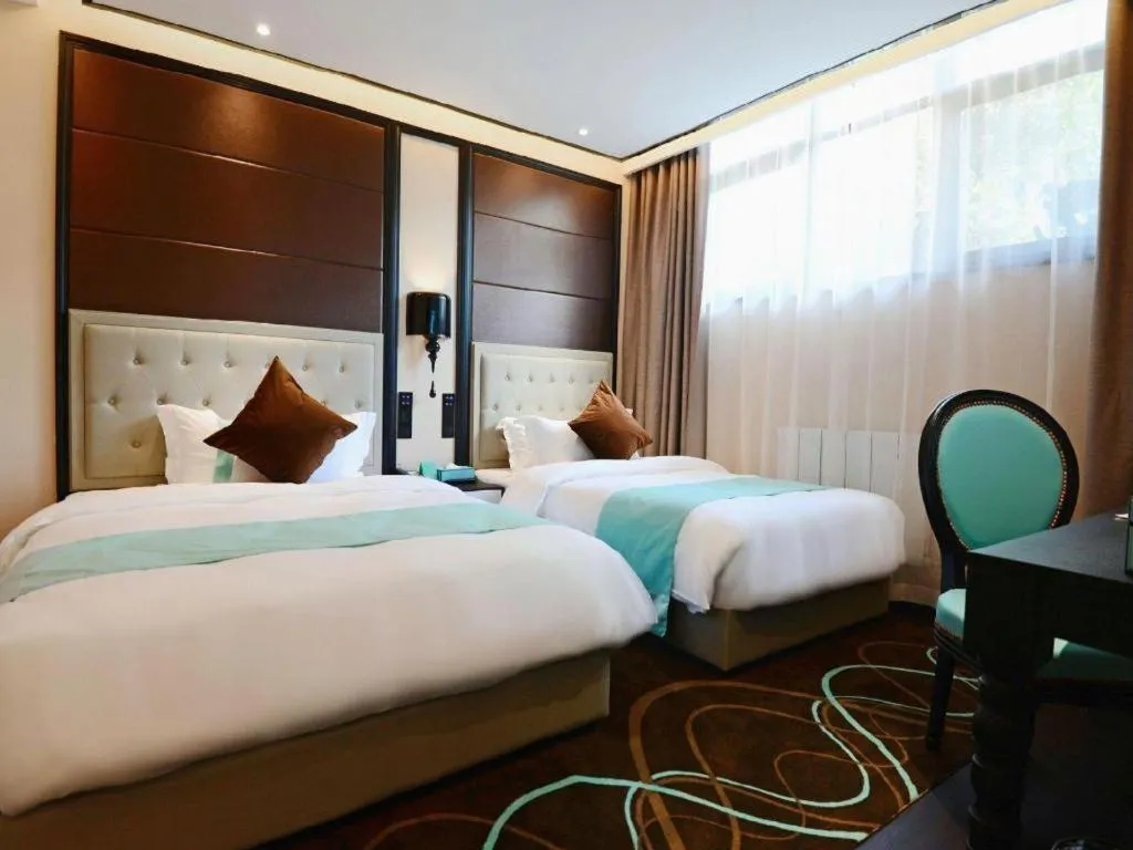 Bed in Xana Hotelle Xi'an Zhonglou, Huimin Street Metro Station