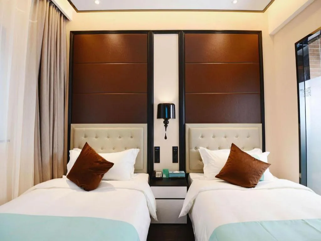 Bed in Xana Hotelle Xi'an Zhonglou, Huimin Street Metro Station