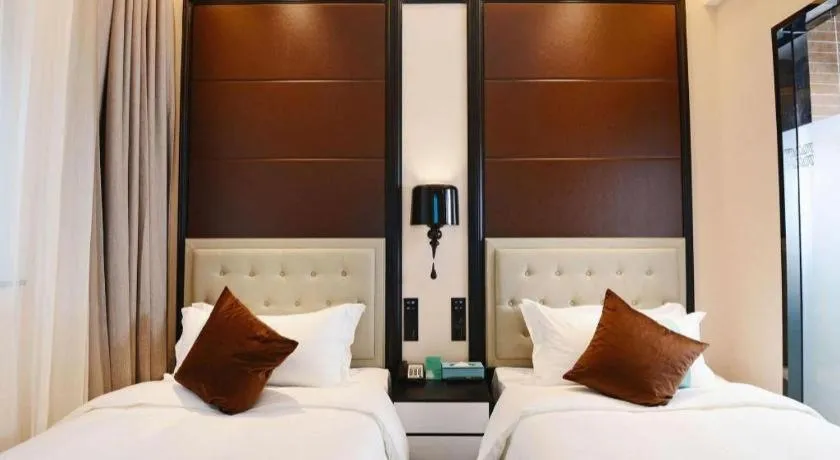 Bed in Xana Hotelle Xi'an Zhonglou, Huimin Street Metro Station