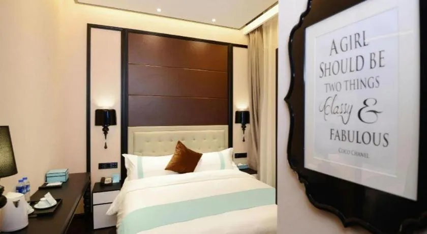 Bed in Xana Hotelle Xi'an Zhonglou, Huimin Street Metro Station