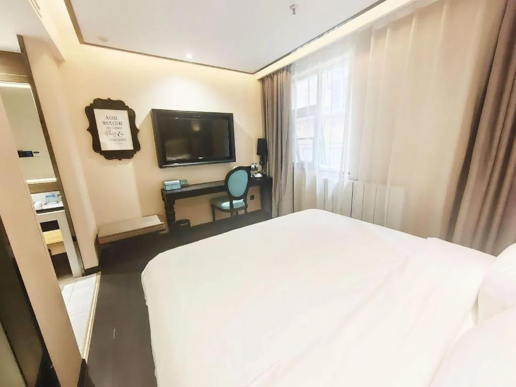Bed in Xana Hotelle Xi'an Zhonglou, Huimin Street Metro Station