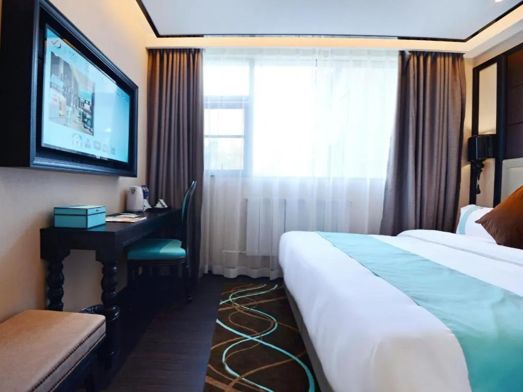 Bed in Xana Hotelle Xi'an Zhonglou, Huimin Street Metro Station