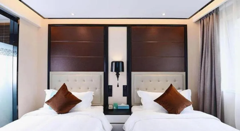 Bed in Xana Hotelle Xi'an Zhonglou, Huimin Street Metro Station