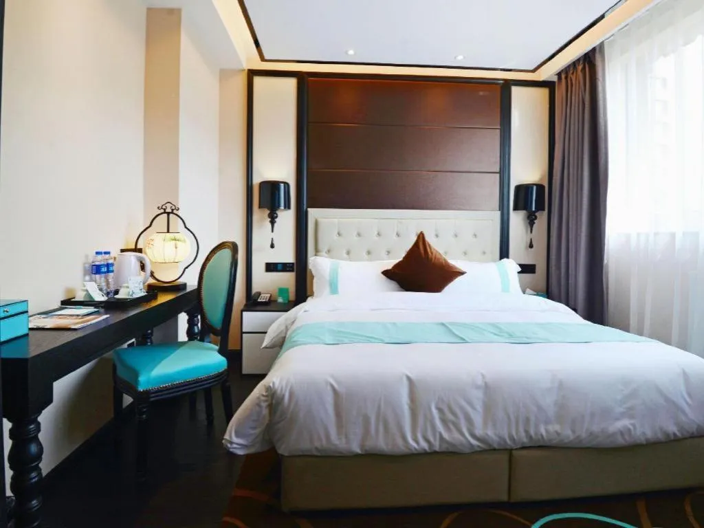 Bed in Xana Hotelle Xi'an Zhonglou, Huimin Street Metro Station