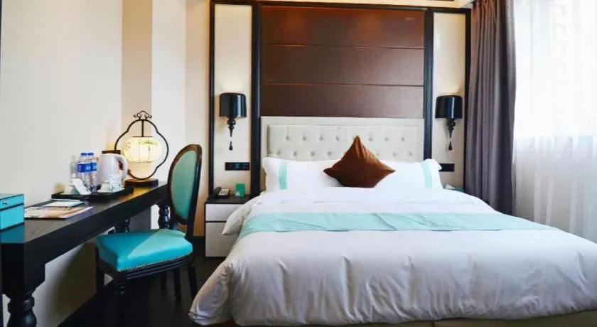 Bed in Xana Hotelle Xi'an Zhonglou, Huimin Street Metro Station