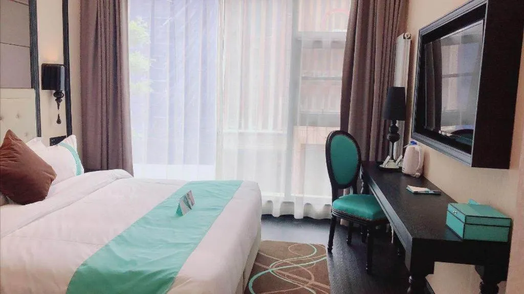 Bed in Xana Hotelle Xi'an Zhonglou, Huimin Street Metro Station