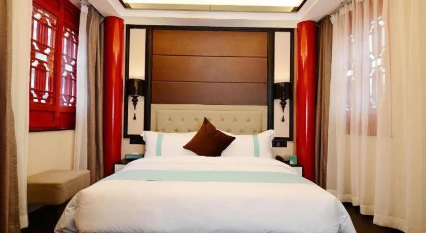Bed in Xana Hotelle Xi'an Zhonglou, Huimin Street Metro Station