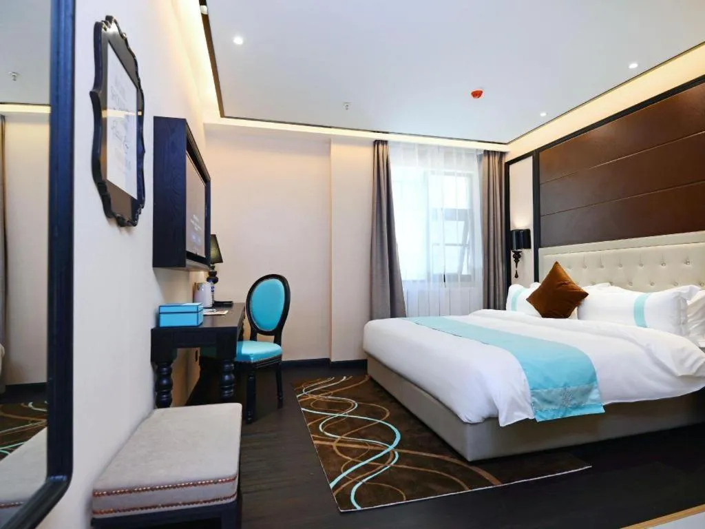 Bed in Xana Hotelle Xi'an Zhonglou, Huimin Street Metro Station