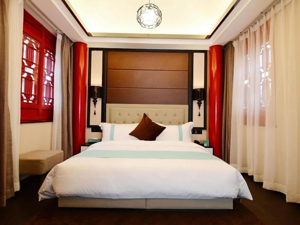 Bed in Xana Hotelle Xi'an Zhonglou, Huimin Street Metro Station