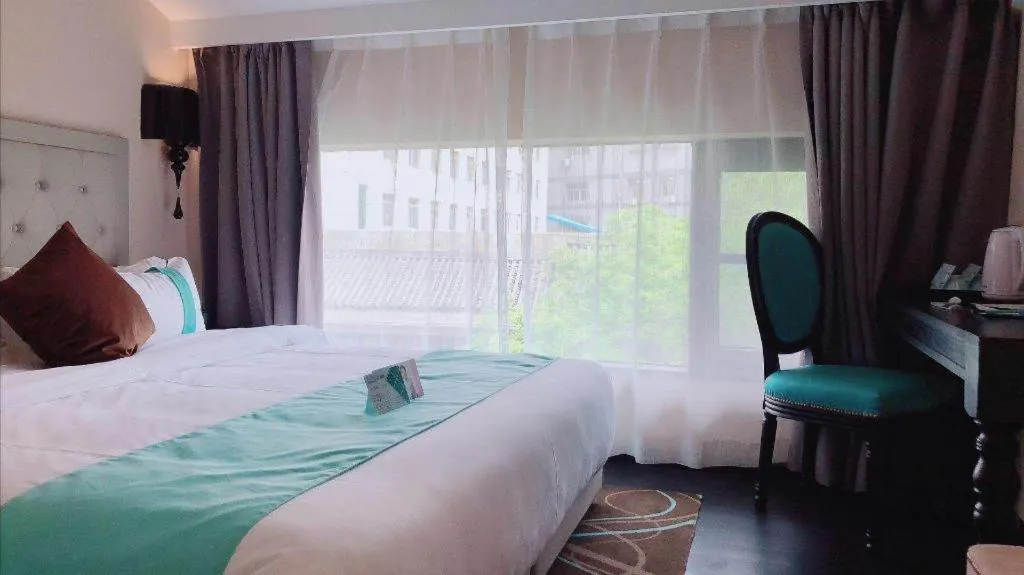 Bed in Xana Hotelle Xi'an Zhonglou, Huimin Street Metro Station