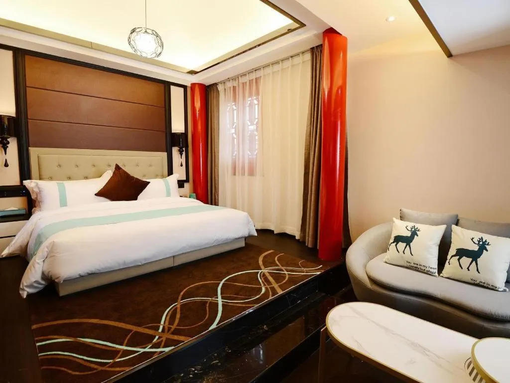 Bed in Xana Hotelle Xi'an Zhonglou, Huimin Street Metro Station