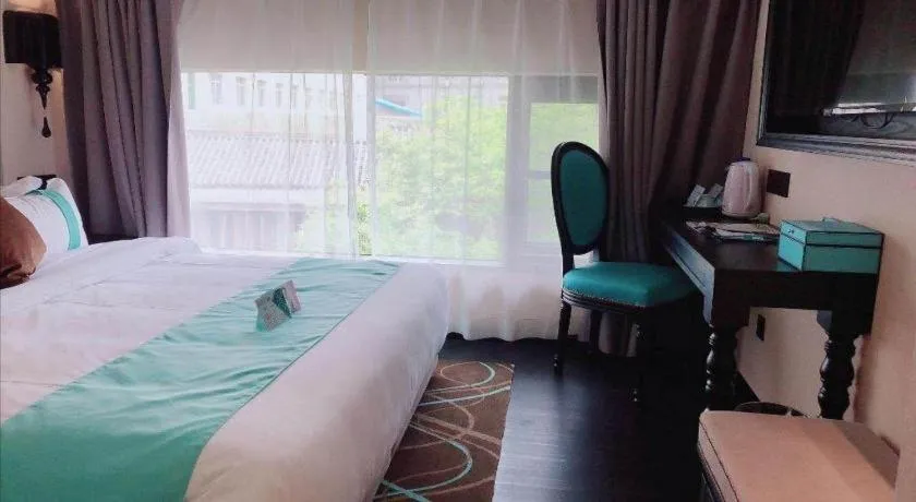 Bed in Xana Hotelle Xi'an Zhonglou, Huimin Street Metro Station