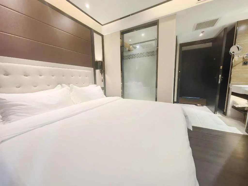Bed in Xana Hotelle Xi'an Zhonglou, Huimin Street Metro Station