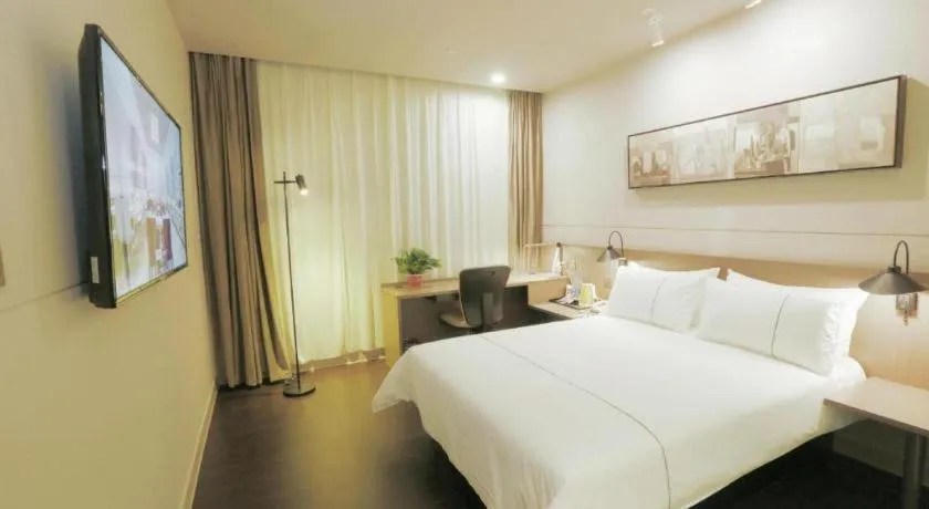 Bed in Jinjiang Inn Select Heze Wanxiang Plaza Guiling Road