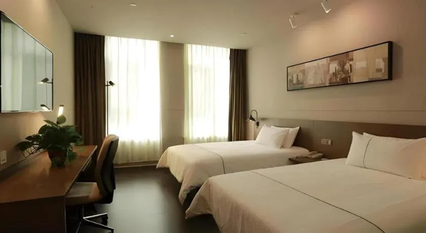 Bed in Jinjiang Inn Select Heze Wanxiang Plaza Guiling Road