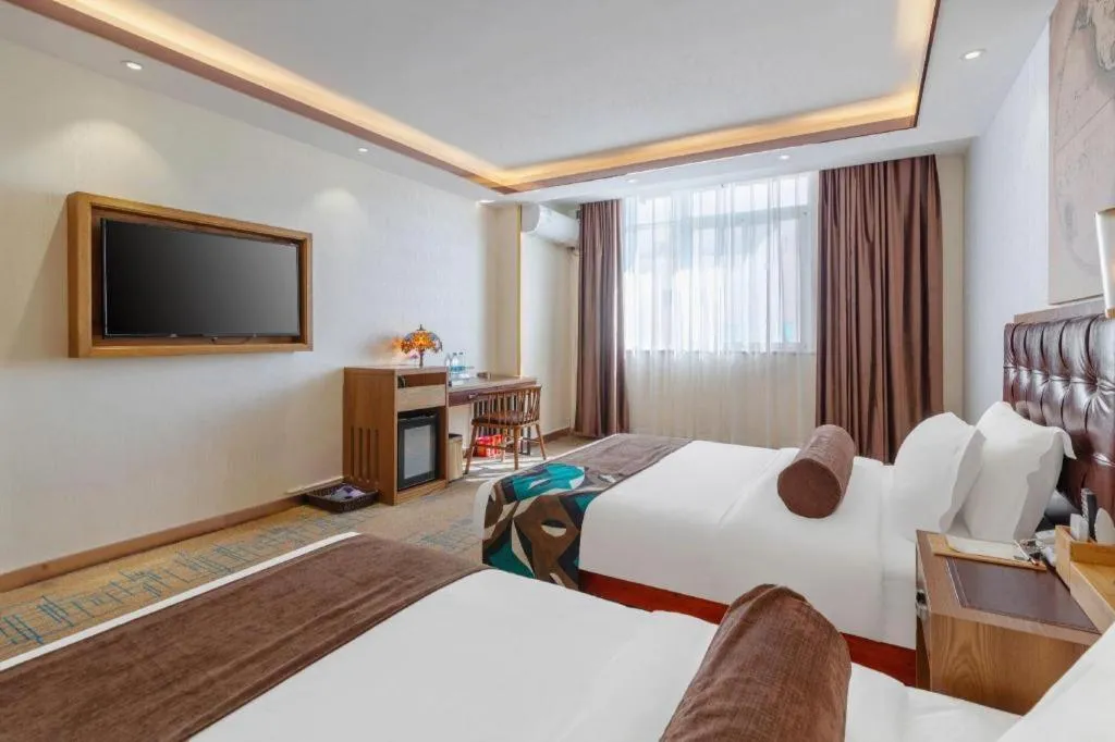 Bed in James Joyce Coffetel Lijiang Ancient City Dashuiche