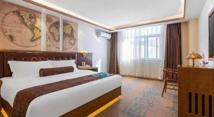 Bed in James Joyce Coffetel Lijiang Ancient City Dashuiche