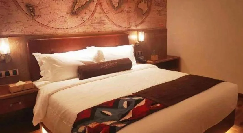 Bed in James Joyce Coffetel Beijing Tongzhou Guoyuan Metro Station