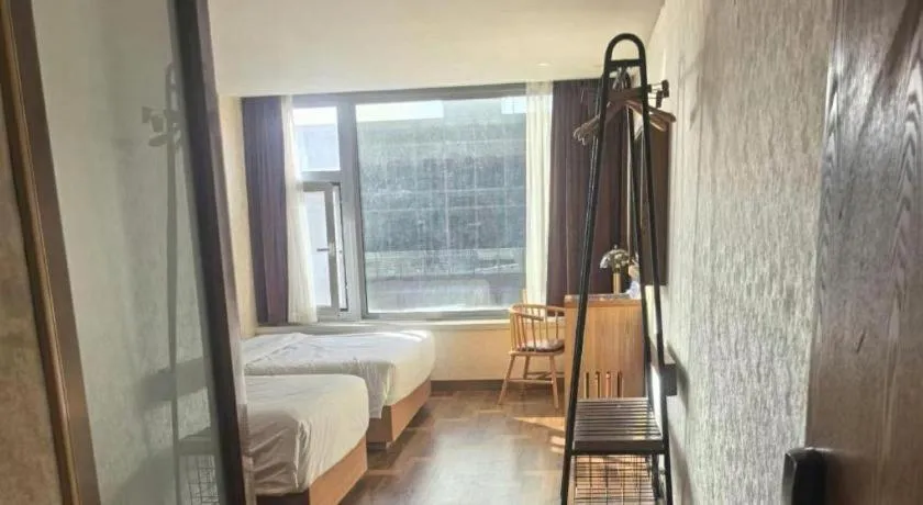 Bed in James Joyce Coffetel Beijing Tongzhou Guoyuan Metro Station