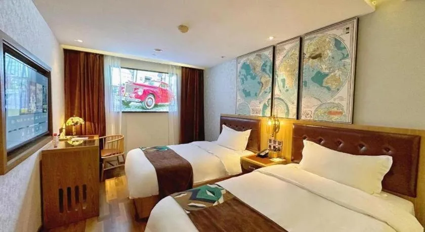 Bed in James Joyce Coffetel Beijing Tongzhou Guoyuan Metro Station