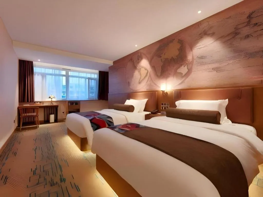 Bed in James Joyce Coffetel Beijing Tongzhou Guoyuan Metro Station