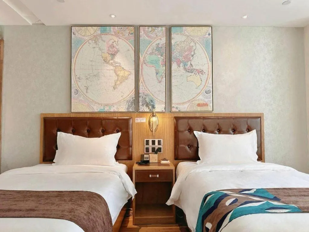 Bed in James Joyce Coffetel Beijing Tongzhou Guoyuan Metro Station