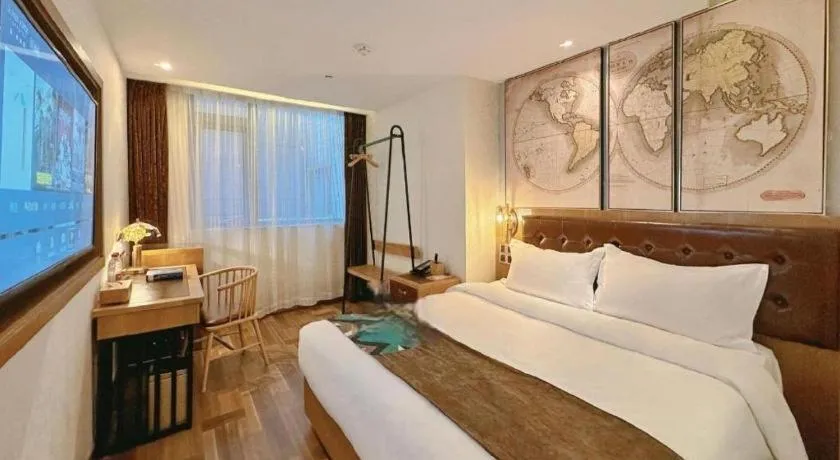 Bed in James Joyce Coffetel Beijing Tongzhou Guoyuan Metro Station