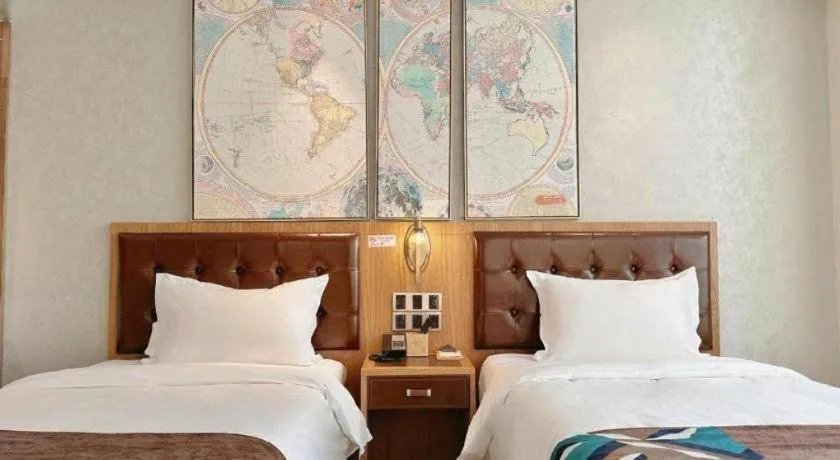 Bed in James Joyce Coffetel Beijing Tongzhou Guoyuan Metro Station