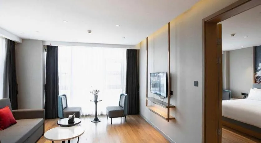 Bed in Magnotel Hotel Guangyuan Nanhe Bus Station Beijing Road