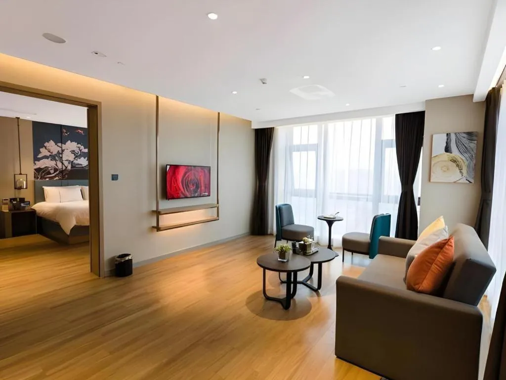 Bed in Magnotel Hotel Guangyuan Nanhe Bus Station Beijing Road