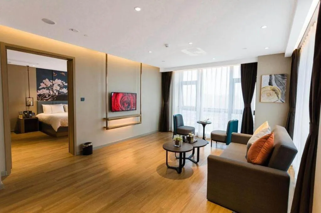 Bed in Magnotel Hotel Guangyuan Nanhe Bus Station Beijing Road