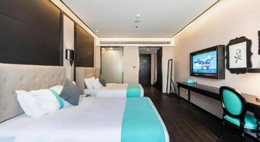 Bed in Xana Hotelle Binzhou Yangxin