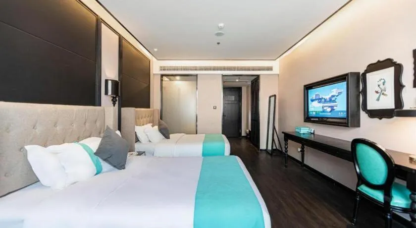 Bed in Xana Hotelle Binzhou Yangxin