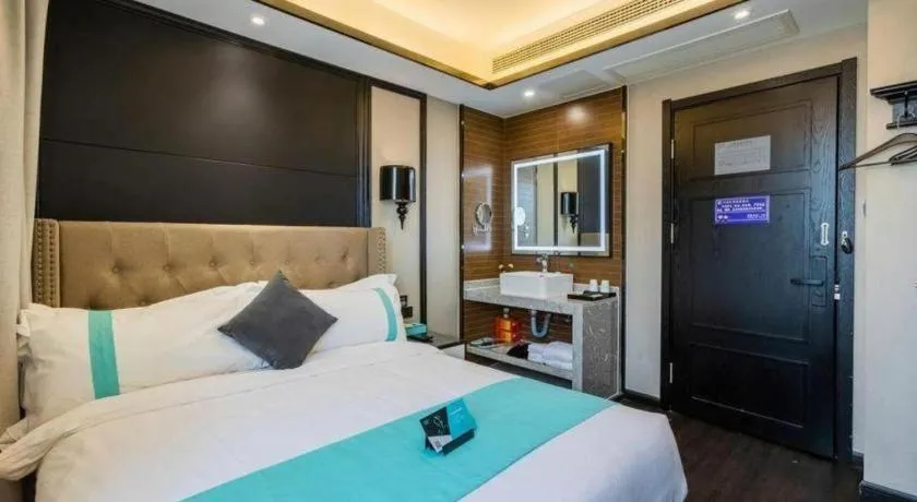 Bed in Xana Hotelle Rizhao Lanshan District Government