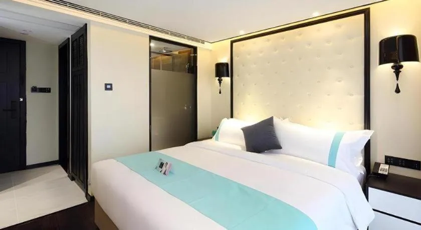 Bed in Xana Hotelle Shenzheng South Station Foxconn