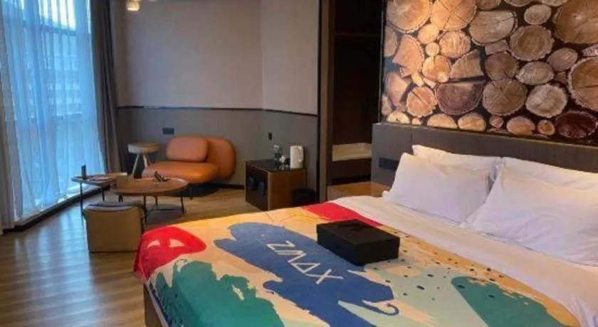 Bed in ZMAX Hotel Yan'an Baimi Avenue Baotashan