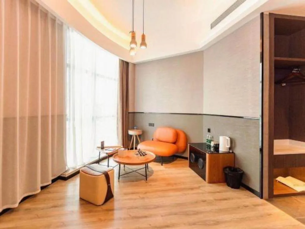 Bed in ZMAX Hotel Yan'an Baimi Avenue Baotashan