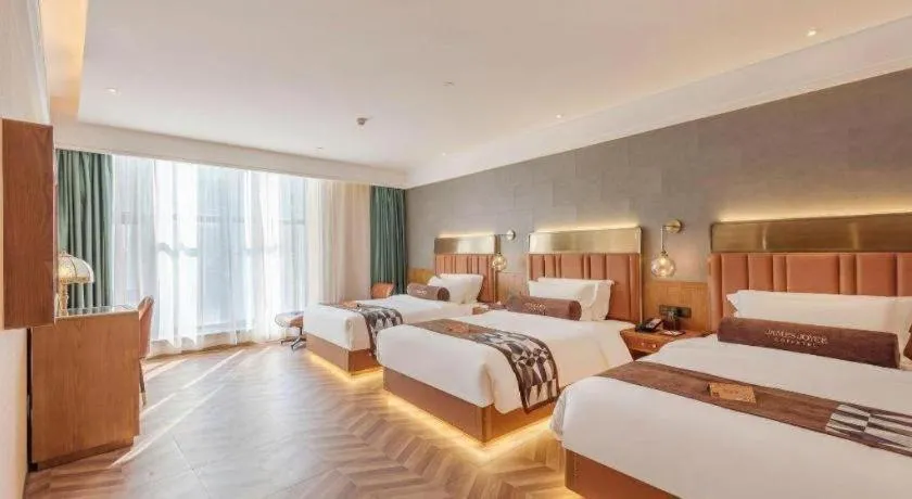 Bed in James Joyce Coffetel Tianjing First Central Hospital Nankai University