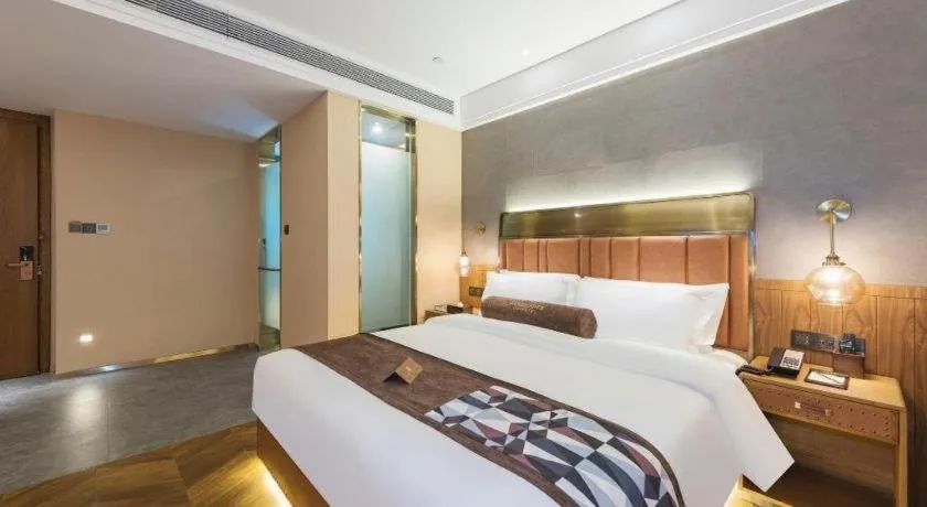 Bed in James Joyce Coffetel Tianjing First Central Hospital Nankai University