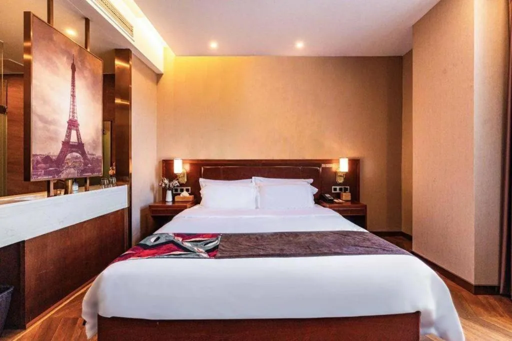 Bed in James Joyce Coffetel Tianjing First Central Hospital Nankai University