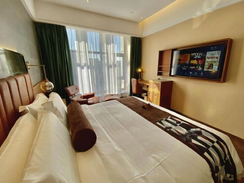 Bed in James Joyce Coffetel Tianjing First Central Hospital Nankai University