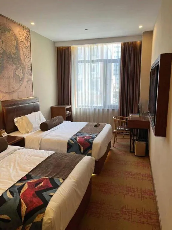 Bed in James Joyce Coffetel Tianjing First Central Hospital Nankai University