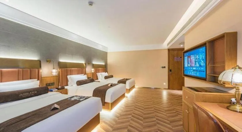 Bed in James Joyce Coffetel Tianjing First Central Hospital Nankai University