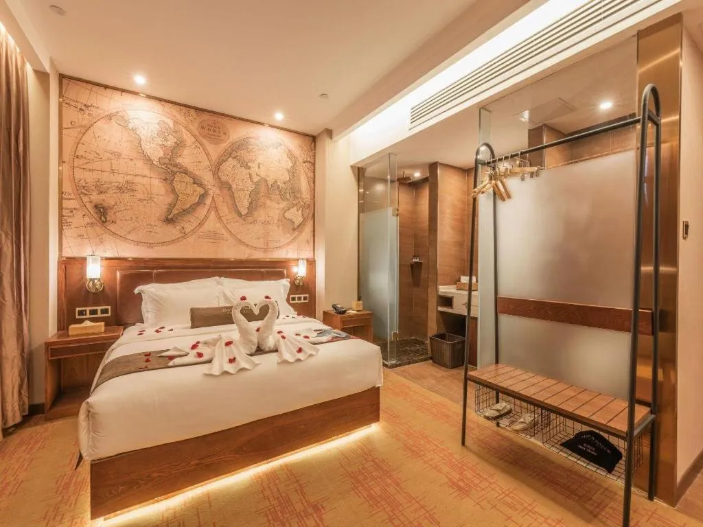 Bed in James Joyce Coffetel Tianjing First Central Hospital Nankai University